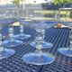 Set of 7 champagne glasses in crystal table art champagne cremant