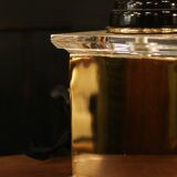 Black lamp in Hollywood Regency style