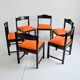 Set of 6 vintage Scandinavian chairs from the 1960s