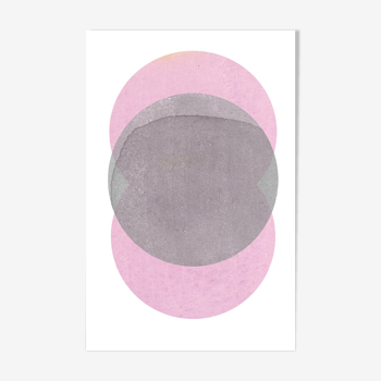 Pink Gray Circles