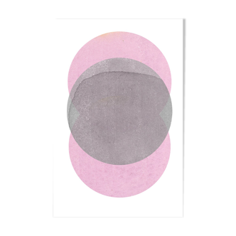 Pink Gray Circles