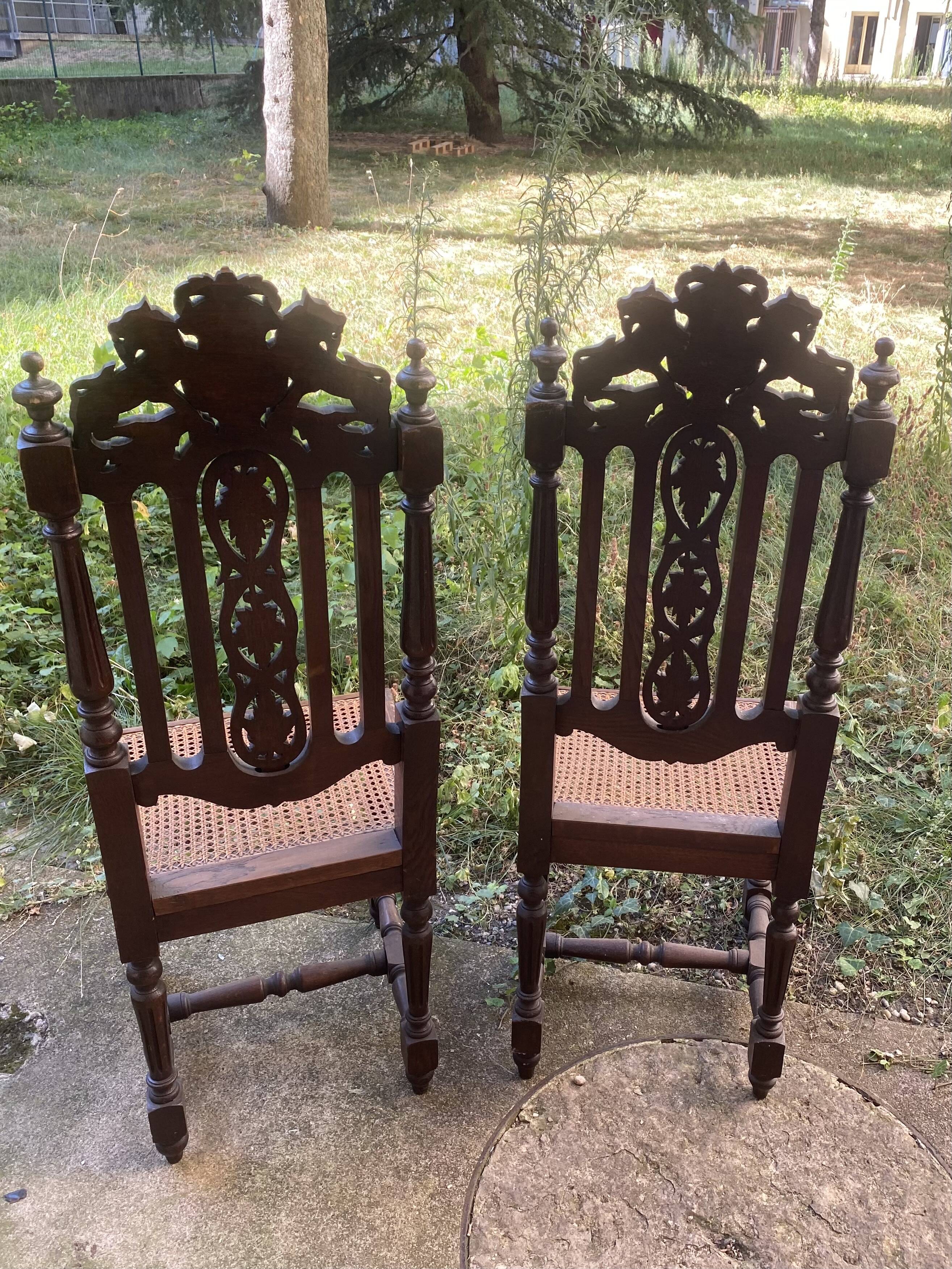 Antique chairs in the Henri II style