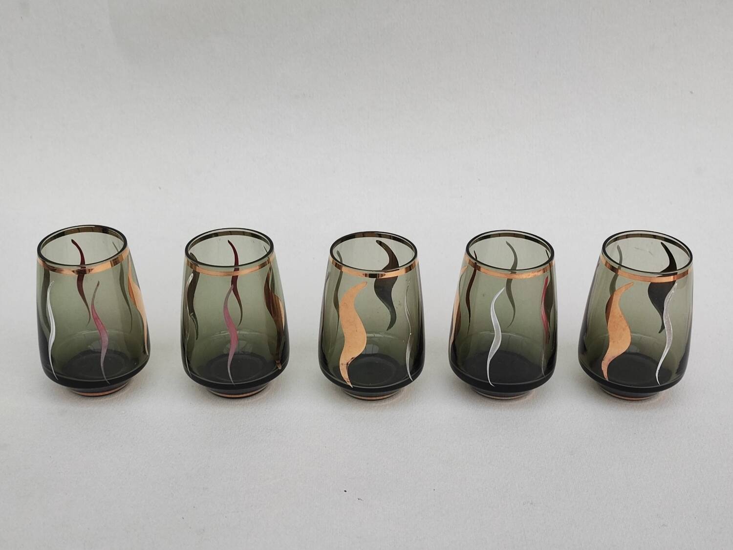 Glass liqueur carafe and glasses