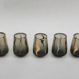 Glass liqueur carafe and glasses