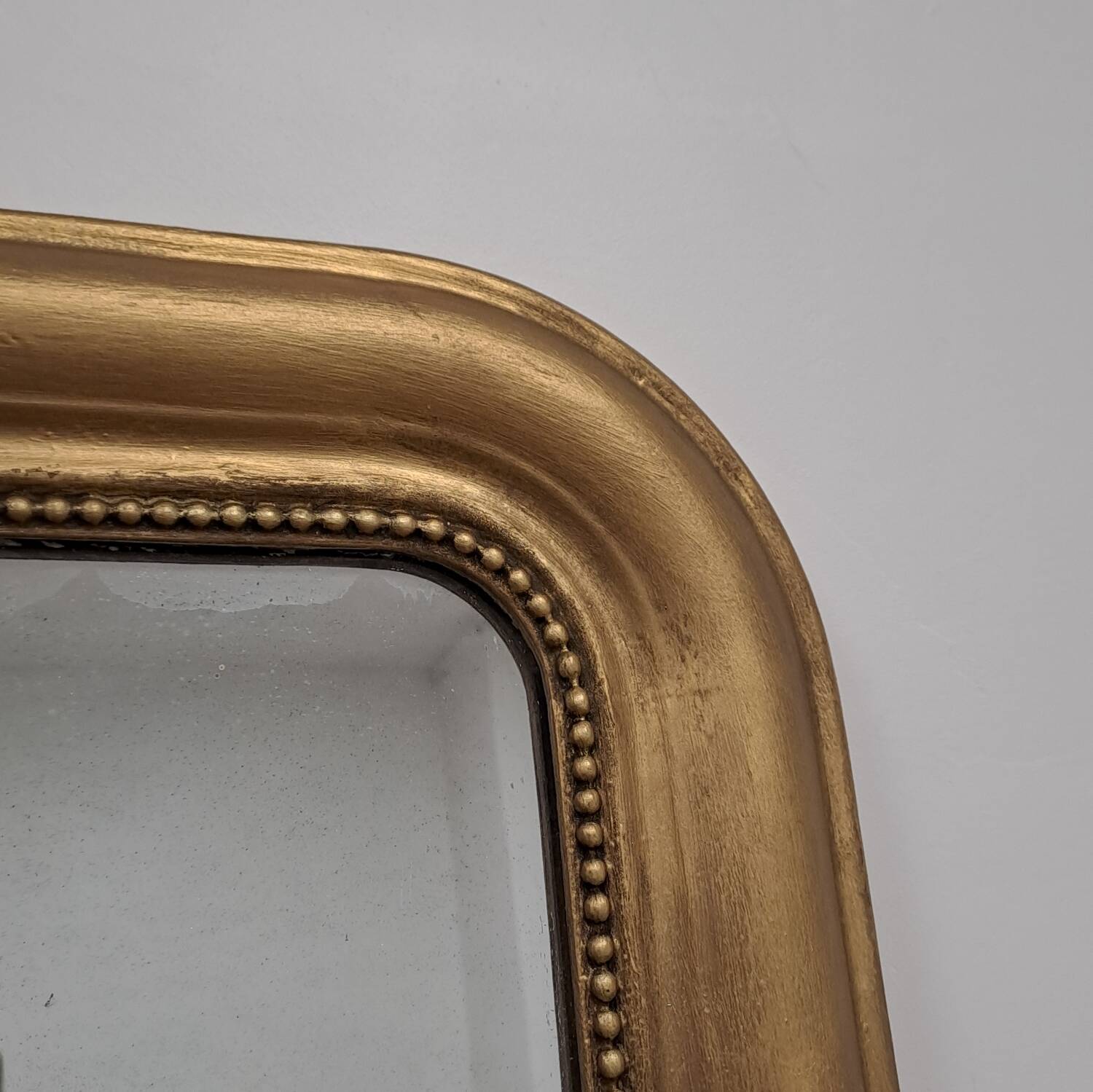 Large Louis Philippe mercury mirror 129 x 72 cm antique gold