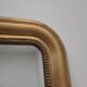 Large Louis Philippe mercury mirror 129 x 72 cm antique gold