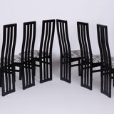 Ensemble de six chaises en hêtre du milieu du siècle fabriquées par Thon, restaurées, Tchéquie, années 1970
