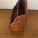 Mail holder / letter holder in vintage wood and brass