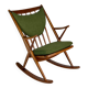 Danish teak rocking chair by Frank Reenskaug for Bramin 60s midcentury
