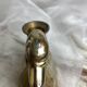 Brass swan-shaped candlestick