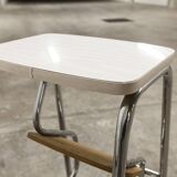 Stepladder stool 3 steps formica 1970