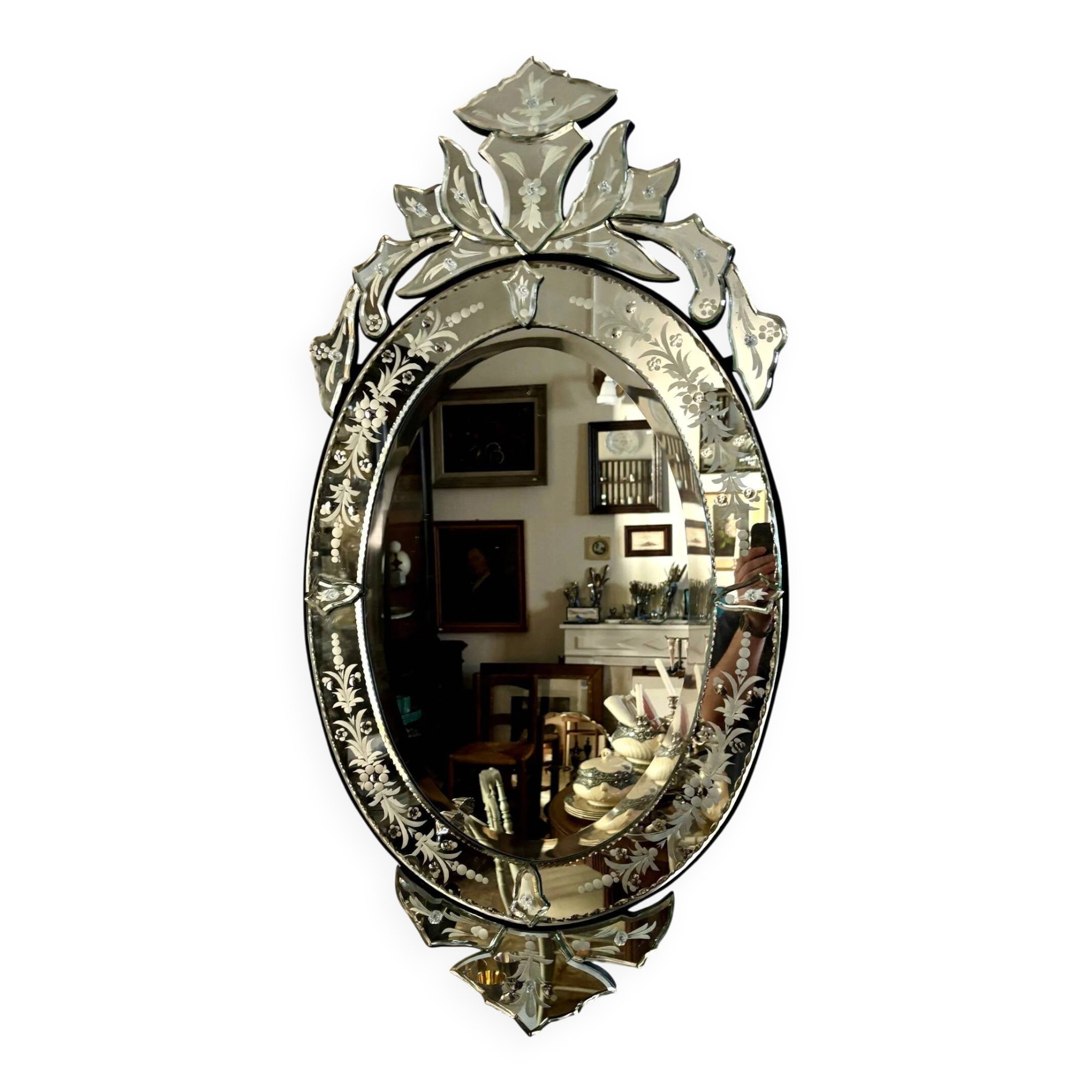 Venetian mirror 99 x 51 cm