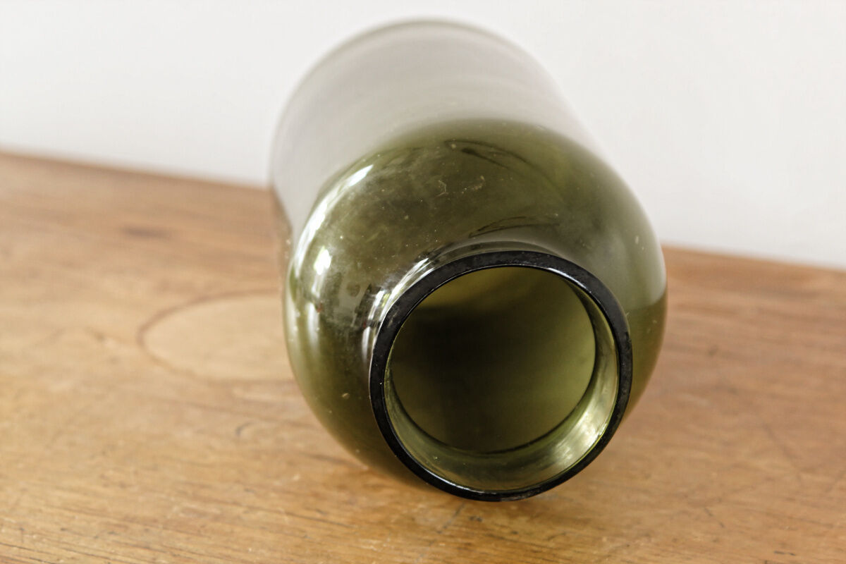 Blown glass truffle jar