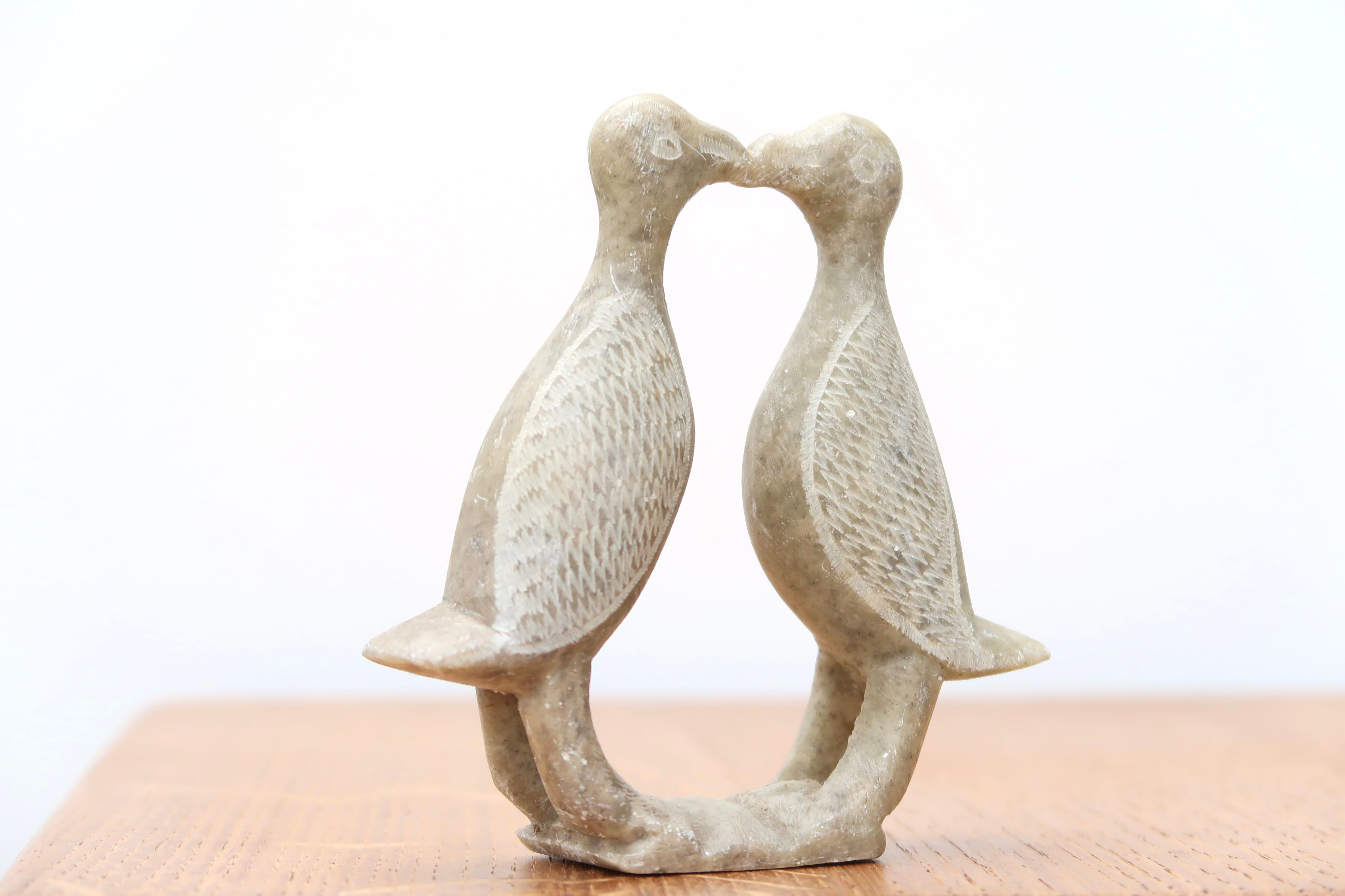 Moroccan stone bird paperweight, 70s