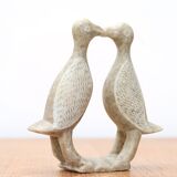 Moroccan stone bird paperweight, 70s