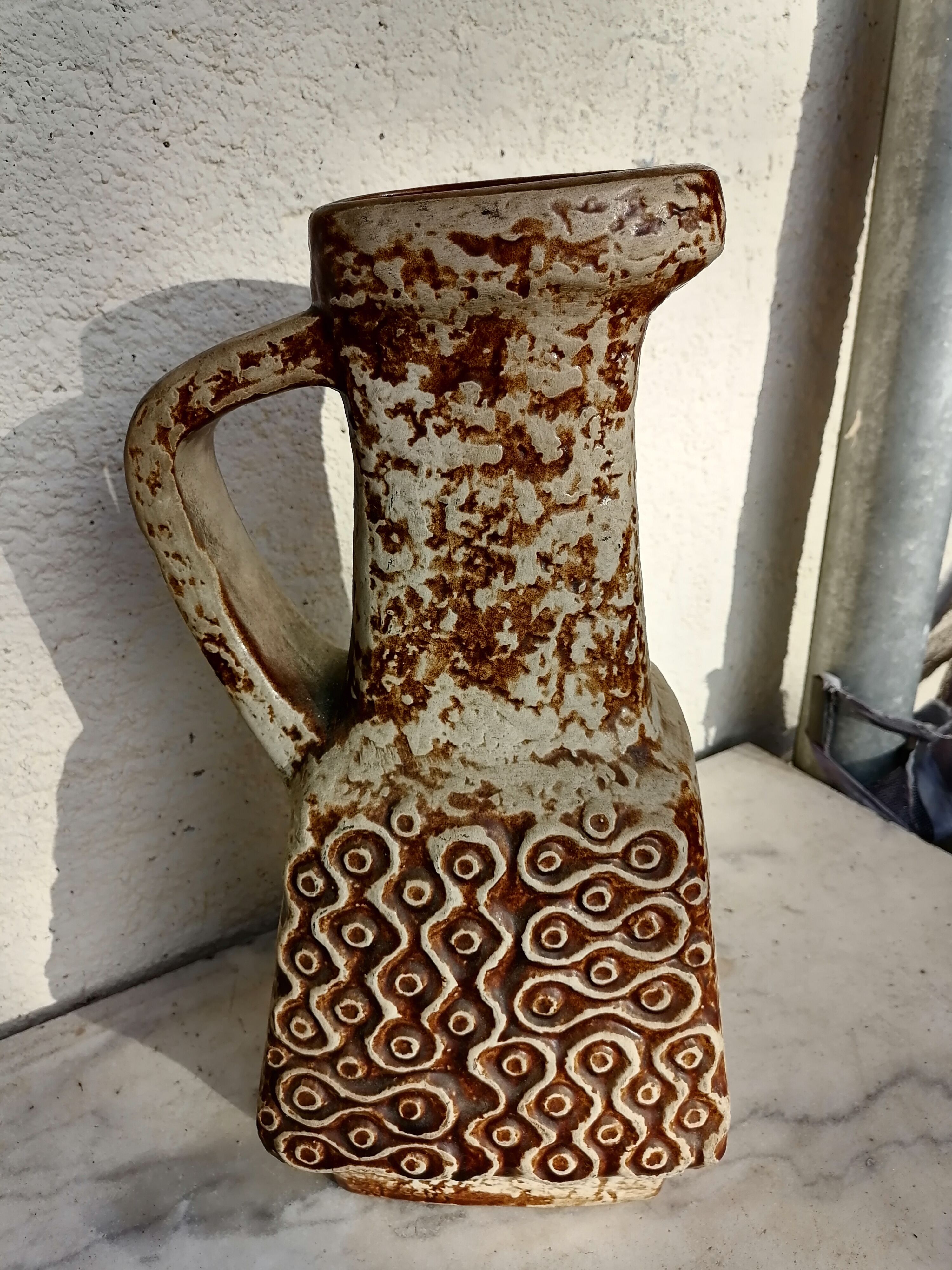 Vase jug bay vest germany style fat lava 1960