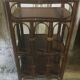 Shelf on rattan legs, 60-70s