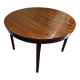 Scandinavian extendable round table in rosewood, 1970s