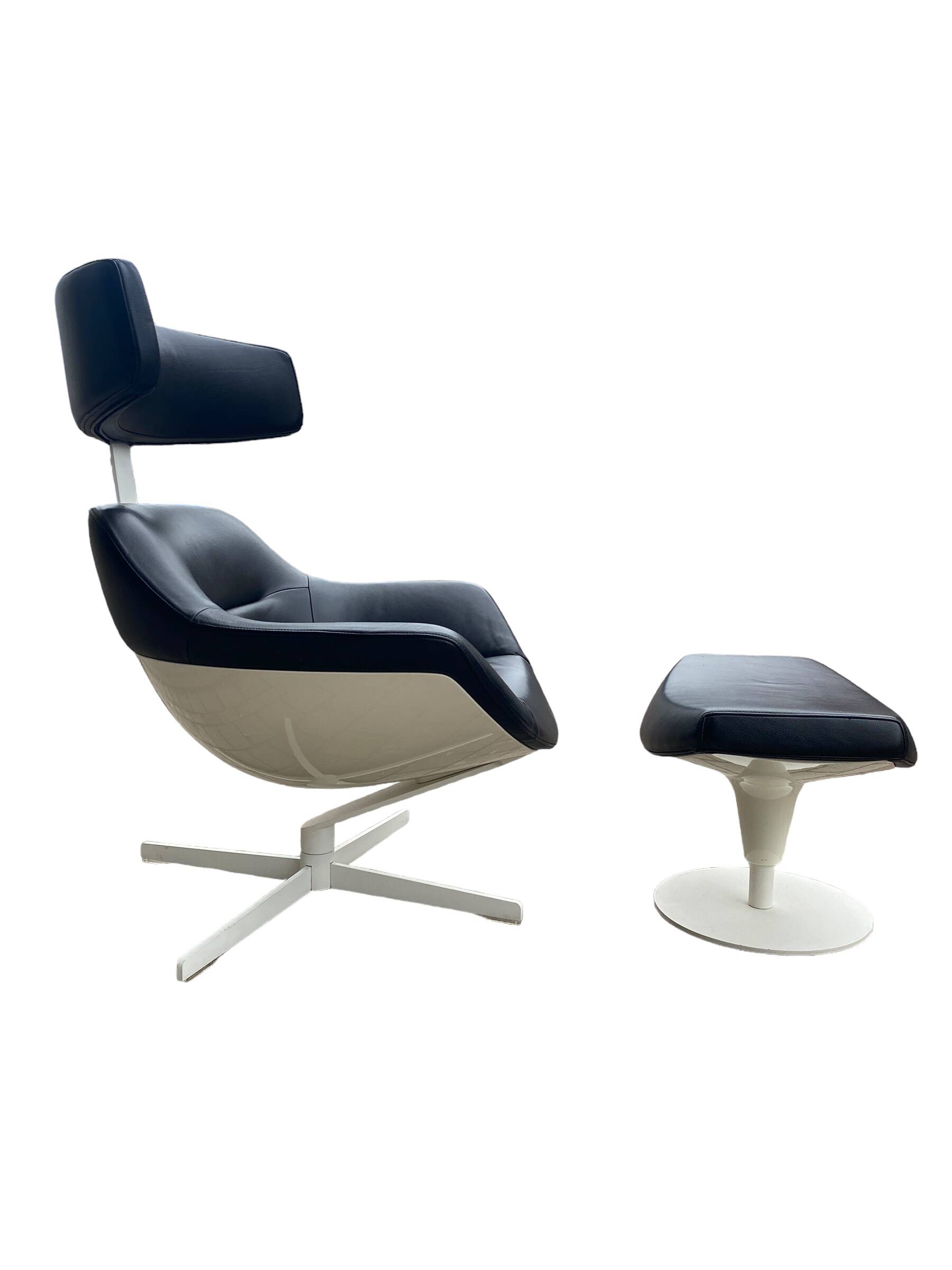Auckland lounge chair and ottoman by Jean Marie Massaud for Cassina