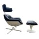Auckland lounge chair and ottoman by Jean Marie Massaud for Cassina