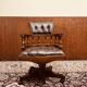 Chaise de bureau classique anglaise de style capitaine marron
