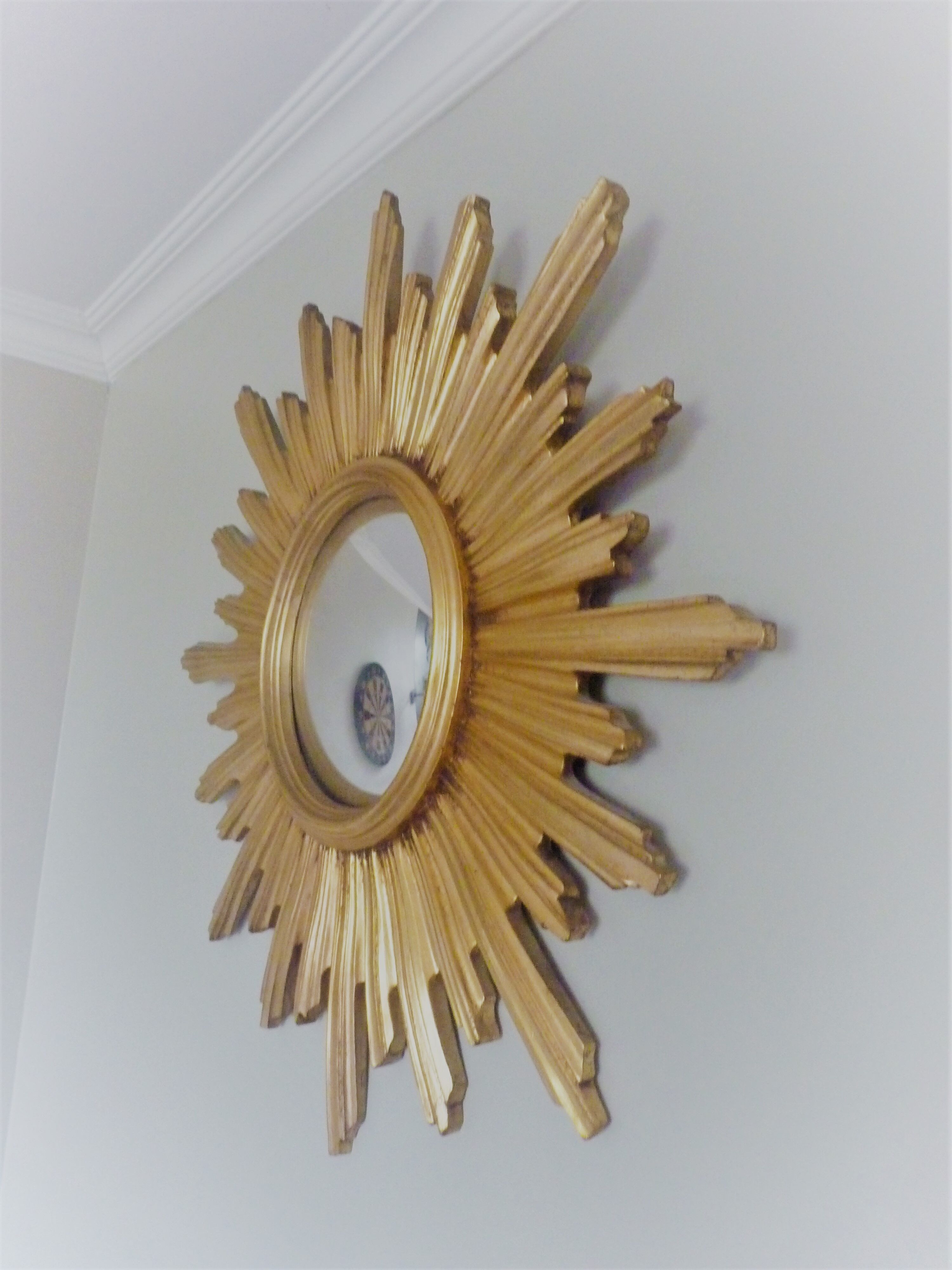 Miroir de sorcière soleil vintage 53 cm