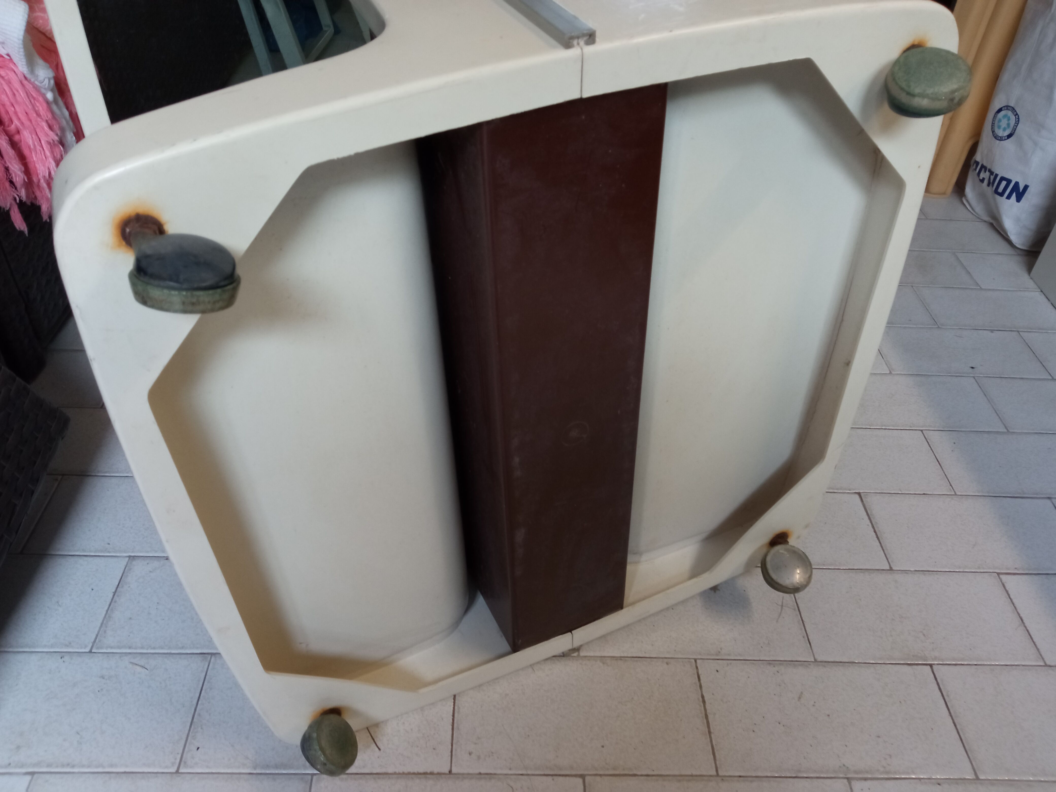 Coffee table bar- brown and white, Flair 60/70