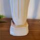 Religious statuette of the Virgin Mary in bisque porcelain