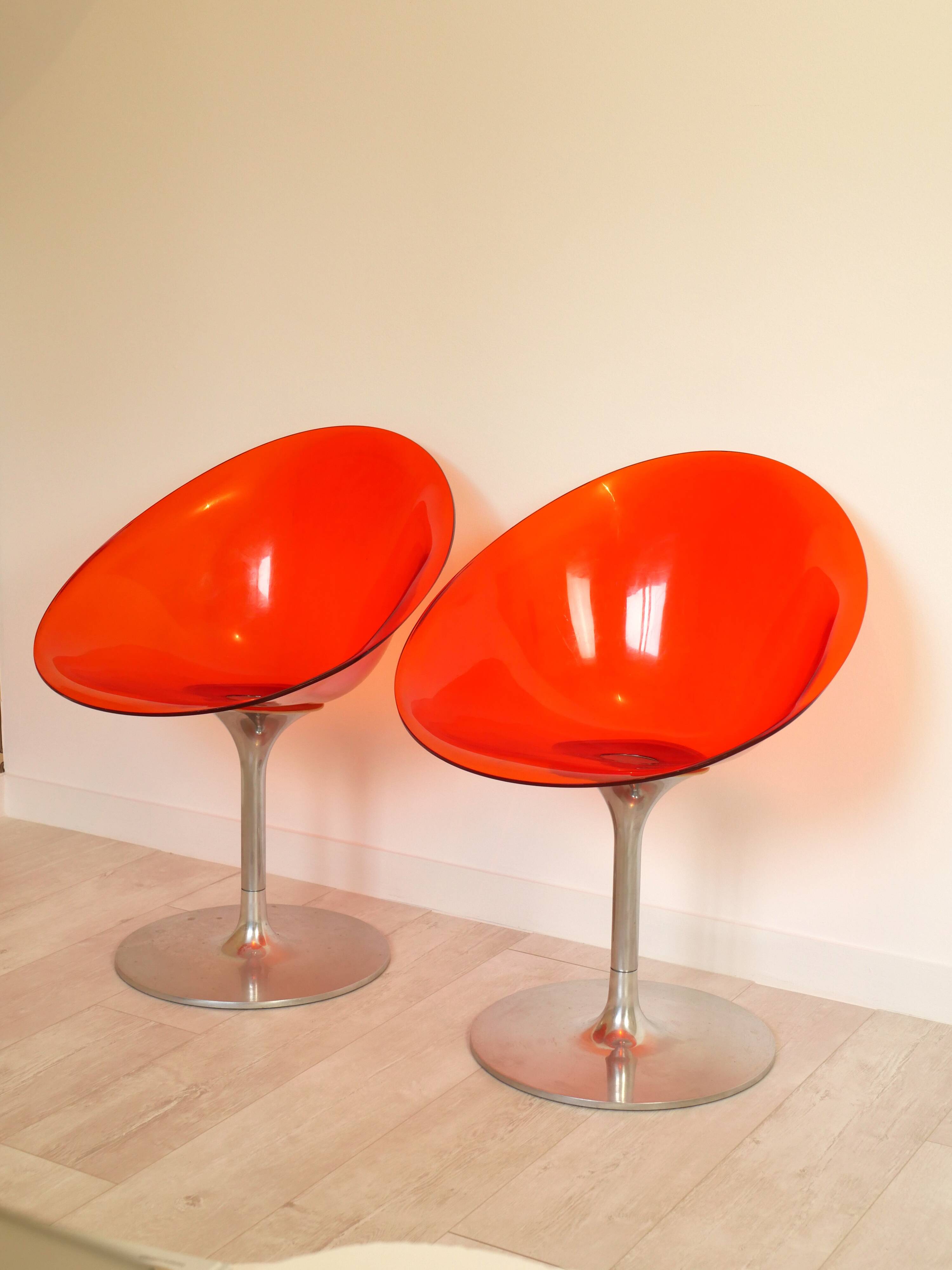 Pair of Ero(s) armchairs by Philippe Starck for Kartell