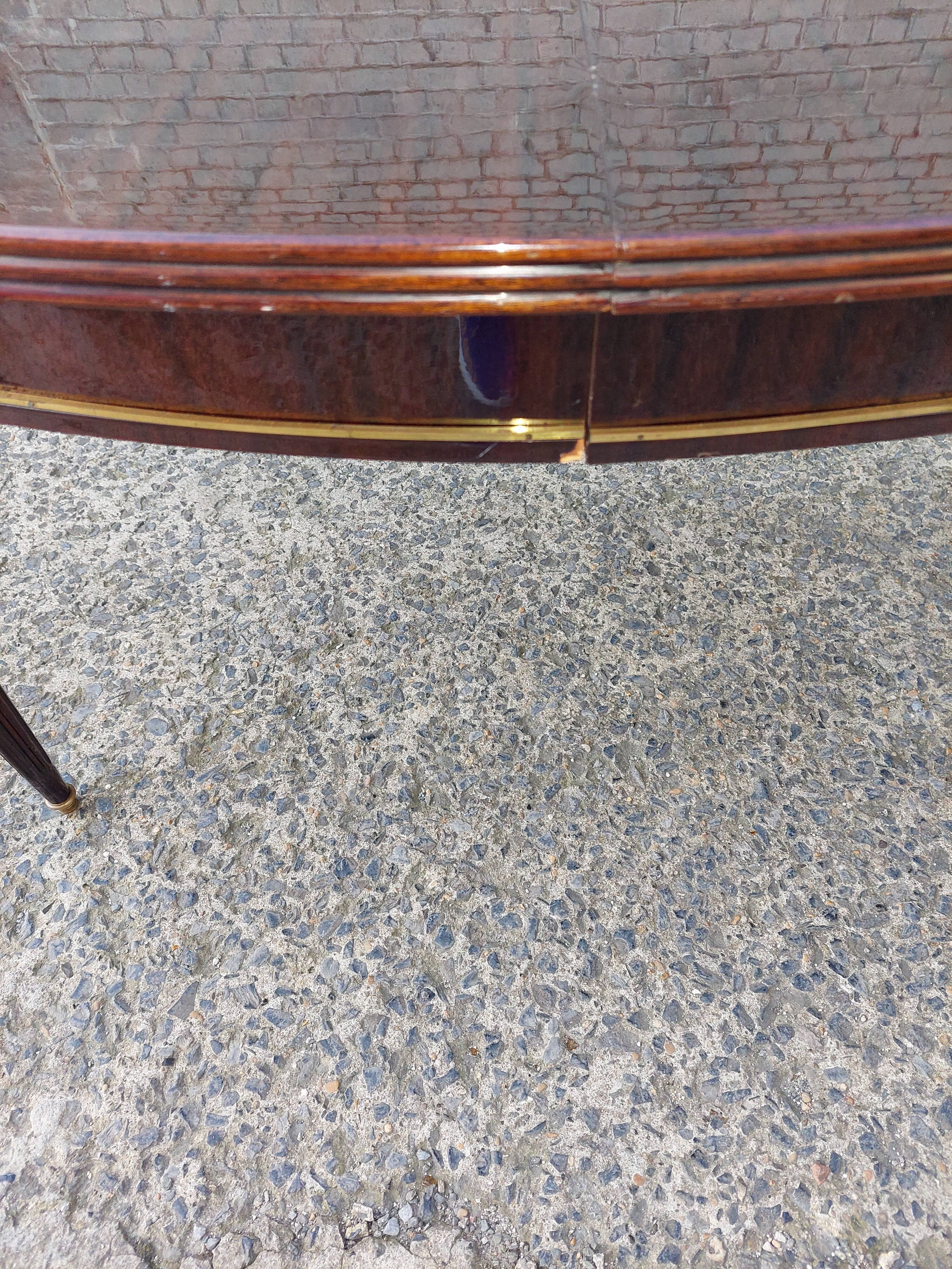 Lot oval table and 6 vintage chairs used