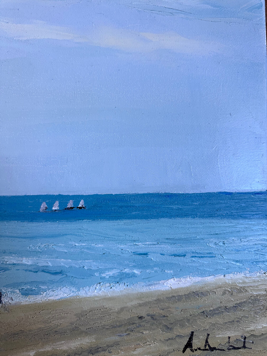 Marine à l'huile