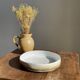 Large white and earthenware ceramic dish