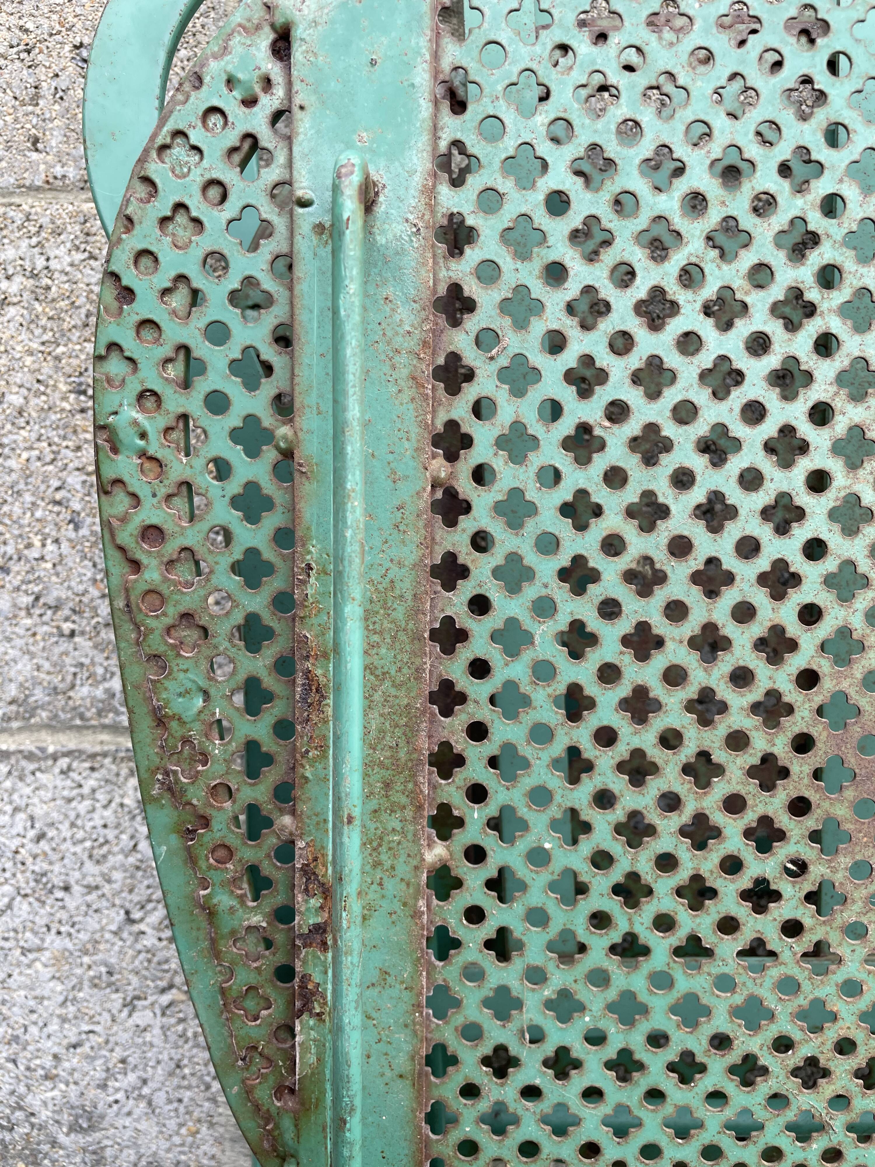 Set of 2 folding garden chairs XIXth