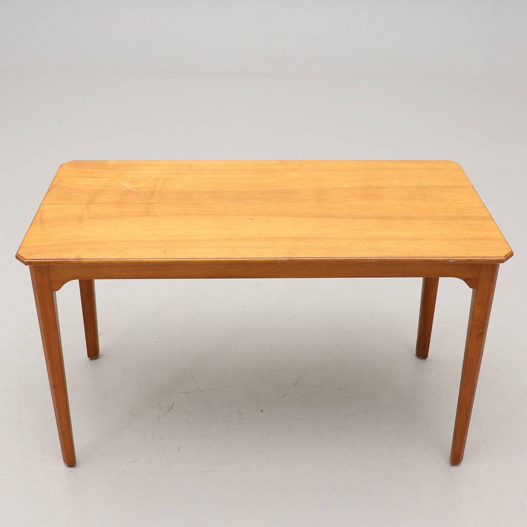 Vintage Walnut Coffee Table Carl MALMSTEN 1960 Sweden