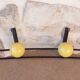 Vintage ball coat rack