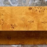 Table basse en loupe d'orme Alveo par Willy Rizzo pour Mario Sabot, 1972
