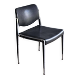 chair kusch+Co polished aluminium and skai