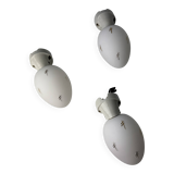 Lot of 3 vintage angled wall sconces.