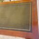 Green leather tray desk