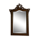 19th century gilded stuccoed wooden mirror 92x142cm