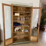 Glass-glazed Parisian wardrobe 1950