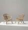 Paire de fauteuils en rotin vintage – Design 60/70s