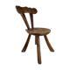 Brutalist Wabi Sabi milking stool or chair, France ca 1950