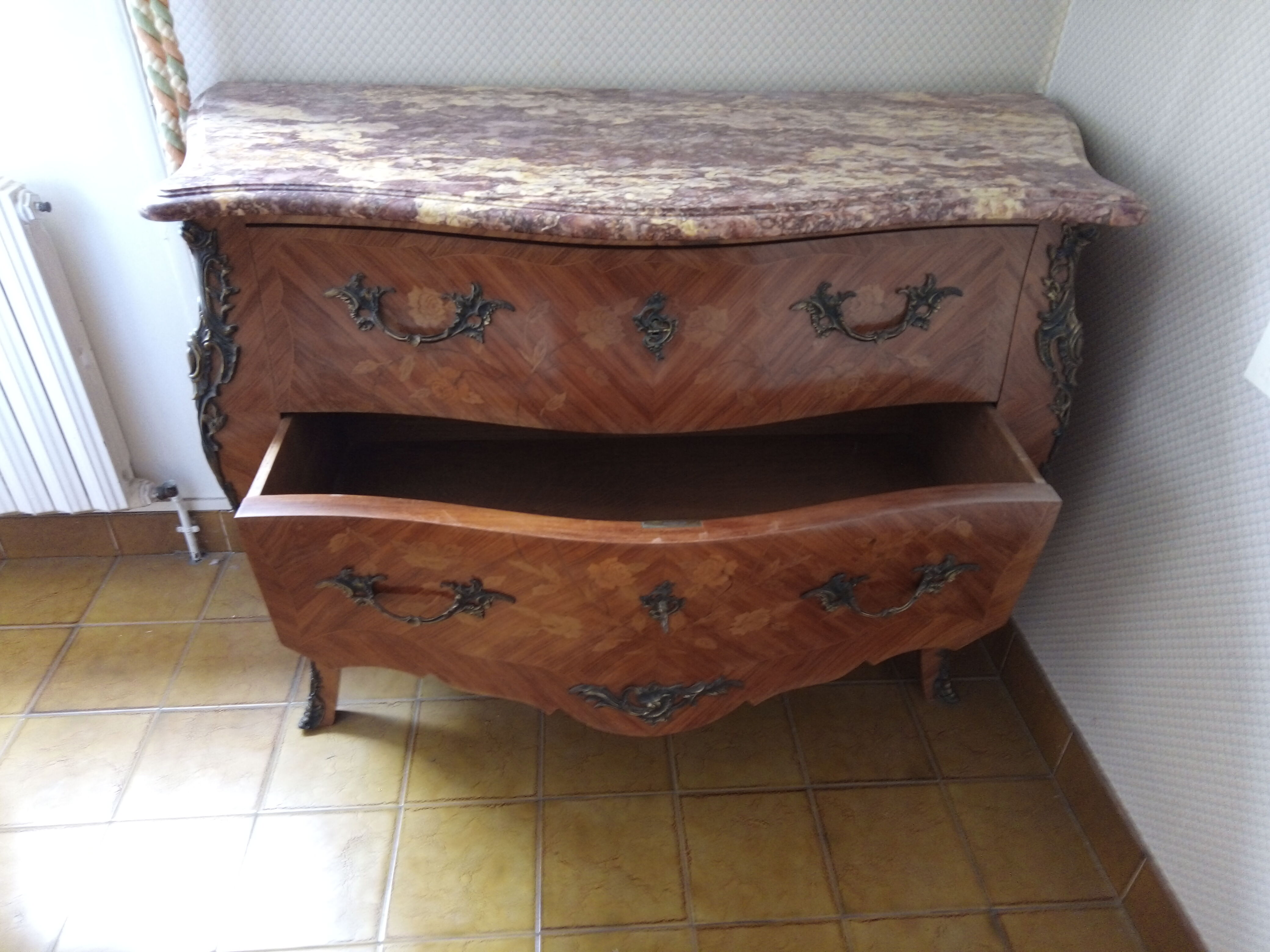 Curved dresser Louis XV style