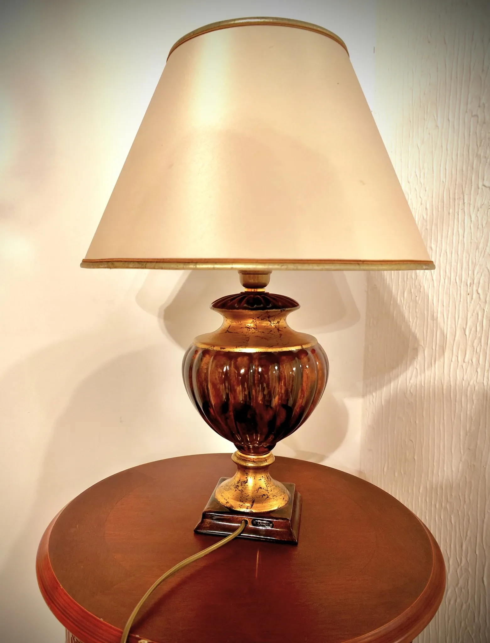 Lampe vintage céramique le dauphin