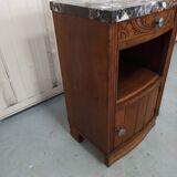 Bedside table art deco top marble