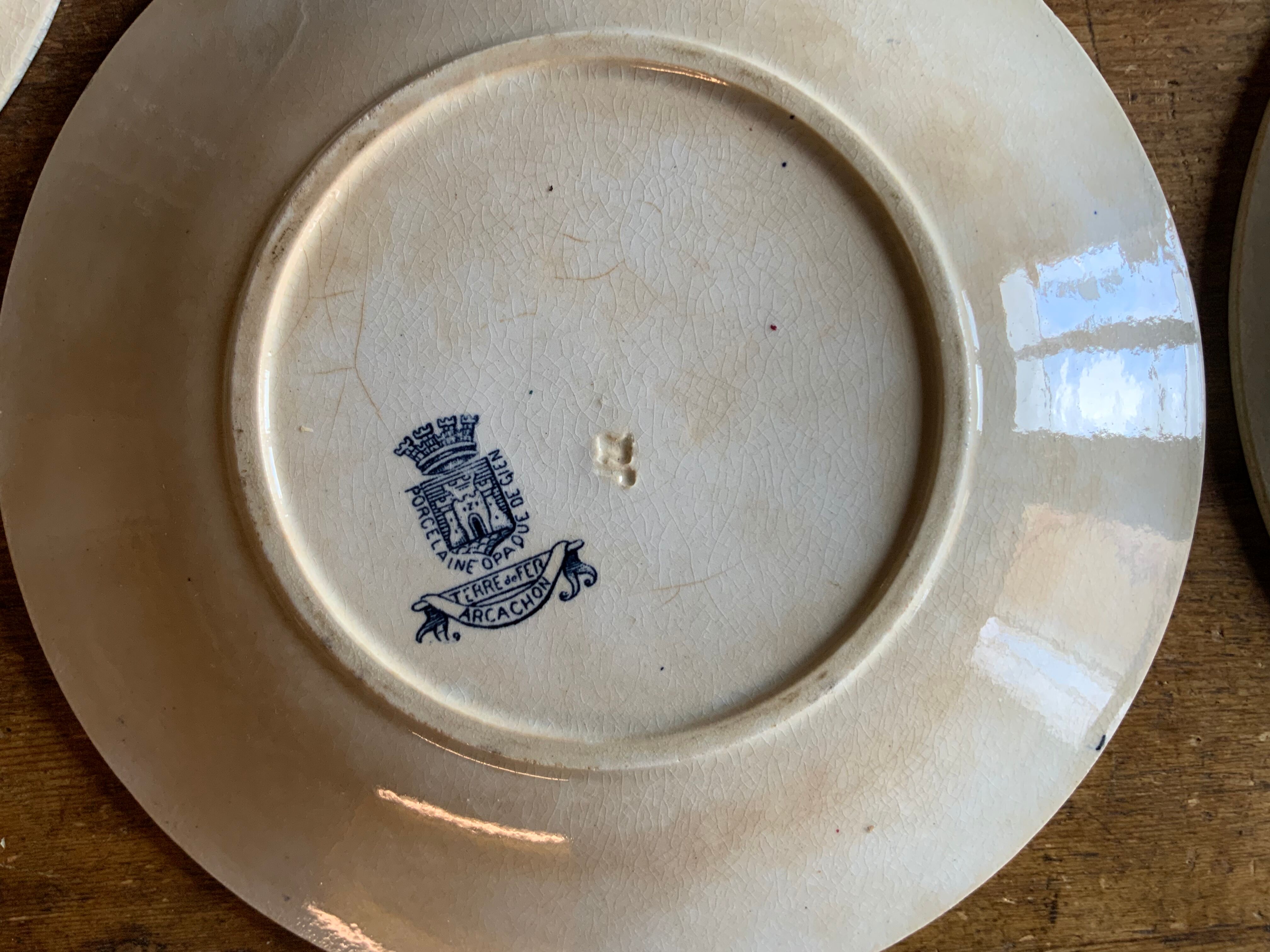 5 plates "Arcachon" Iron Land