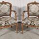 Pair of Louis XV Cabriolet Armchairs in Walnut – 18th Century Style