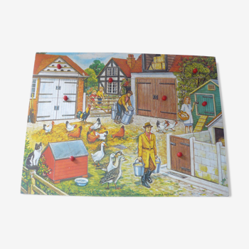 Puzzle encastrement vintage "la ferme"