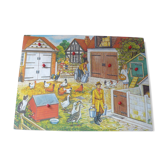 Puzzle imbedding vintage, farm, new condition